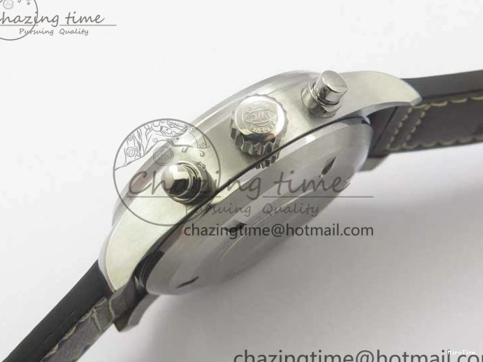 MIROTIME 0508 Pilot Chrono Spitfire IW387903 SS ZF 1:1 Best Edition Black Dial on Brown Leather Strap A OdorResistant 7127